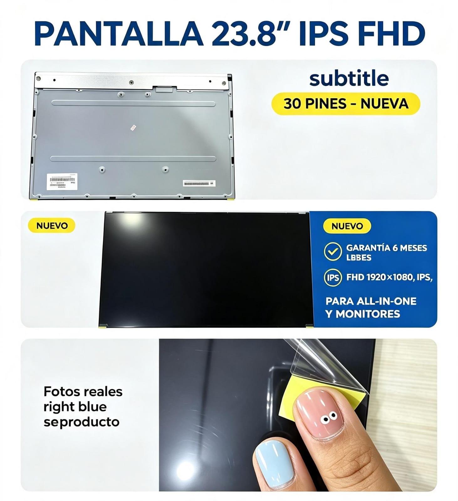 PANTALLA PARA ALL IN ONE 23.8" IPS FHD